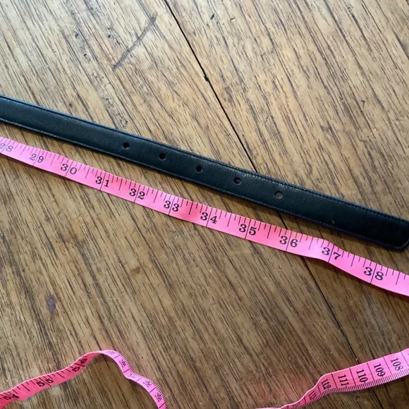 Pierre Cardin calf finished cowhide belt size 34 black - Picture 7 of 10